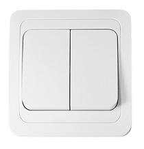 Выключатель с рамкой ASD Classico 2023 2-кл. белый фото Выключатель с рамкой ASD Classico 2023 2-кл. белый картинка